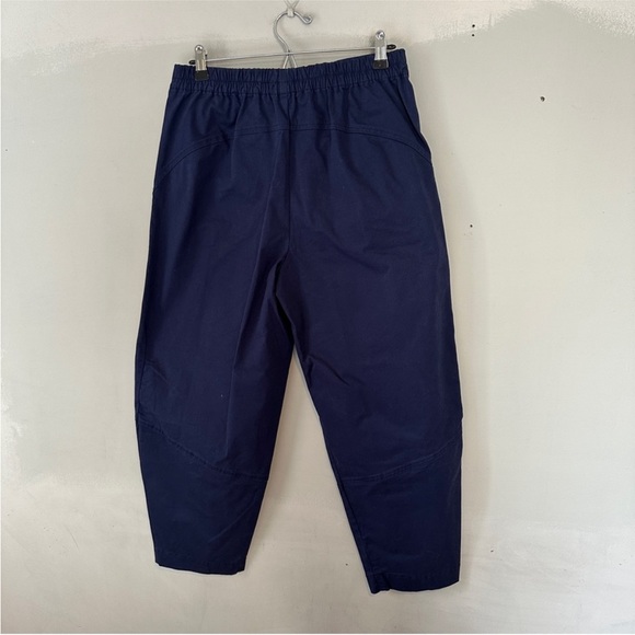 Ruti The Twill Wide-Ish Pants Navy Cotton 2 - Picture 3 of 9